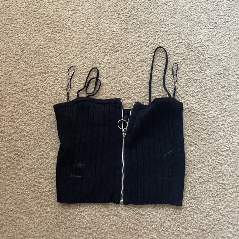kendall and kylie - zip up tank